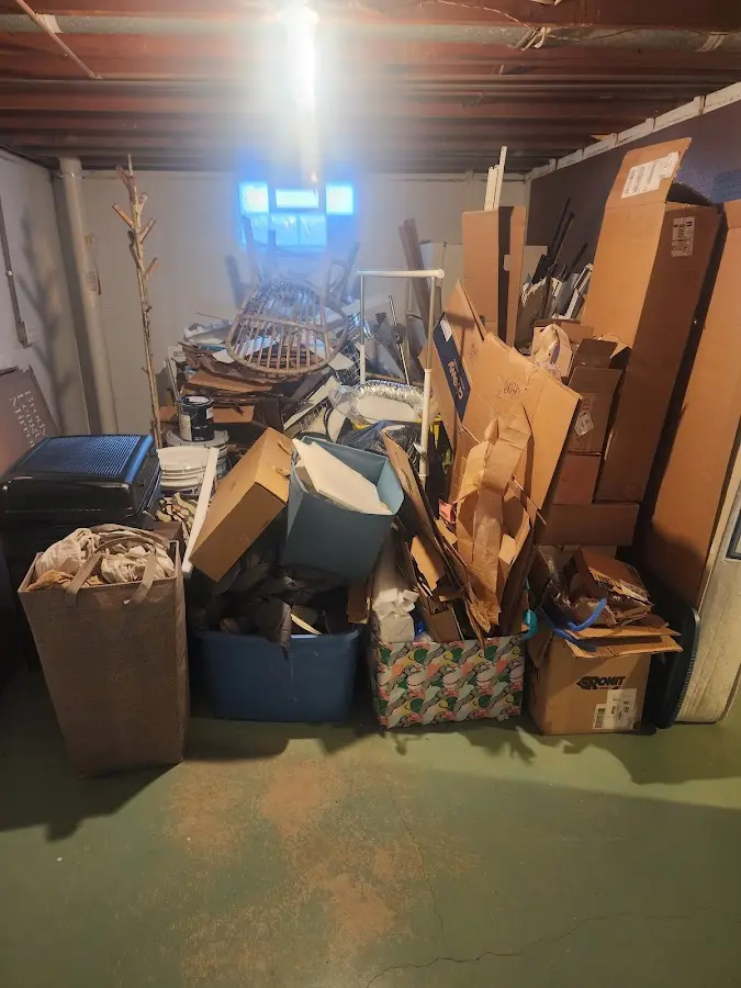 Roll-off dumpster container at job site for Concrete Dumpster Rental in West Reading